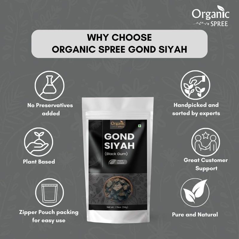 Organic Spree Gond Siyah Black Gum 200g - Image 4